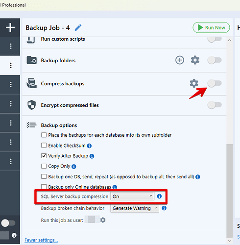 SQL Server backup compression